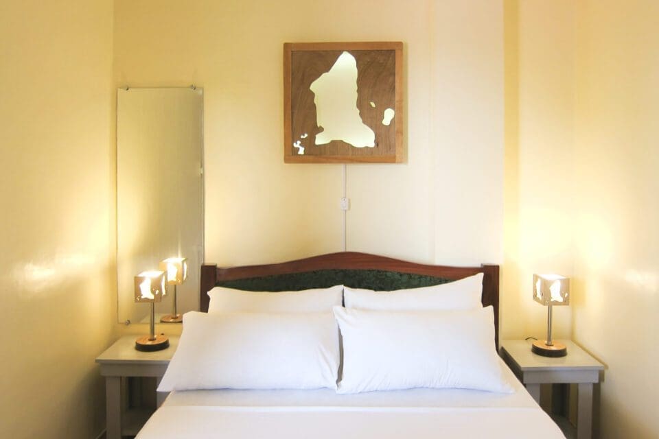 Bantayan Island: Handcrafted Wooden Bedside Lamp