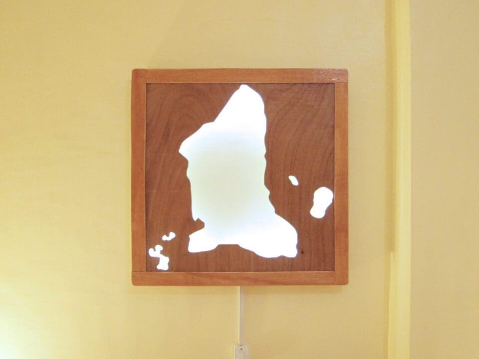 Bantayan Island: Handcrafted Wooden Wall Lamp