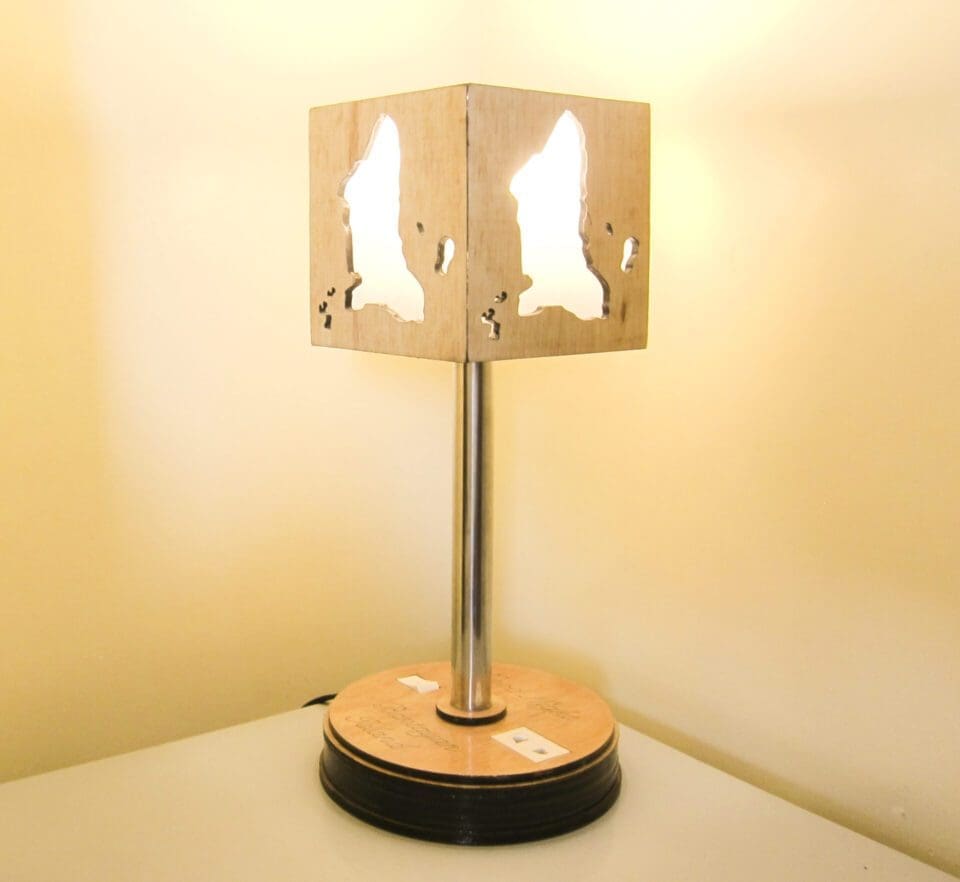 Bantayan Island: Handcrafted Wooden Bedside Lamp