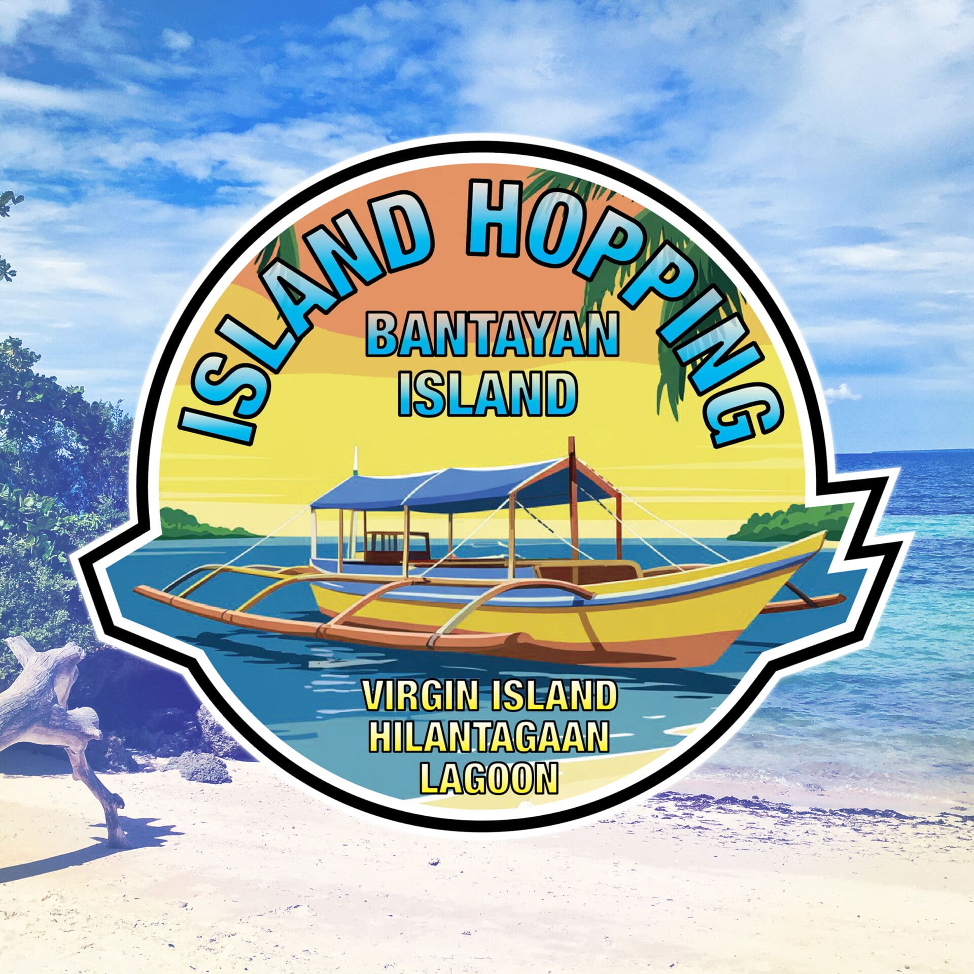 Island Hopping in Bantayan Island: Private Boat Tour to Virgin Island, Hilantagaan & Lagoon